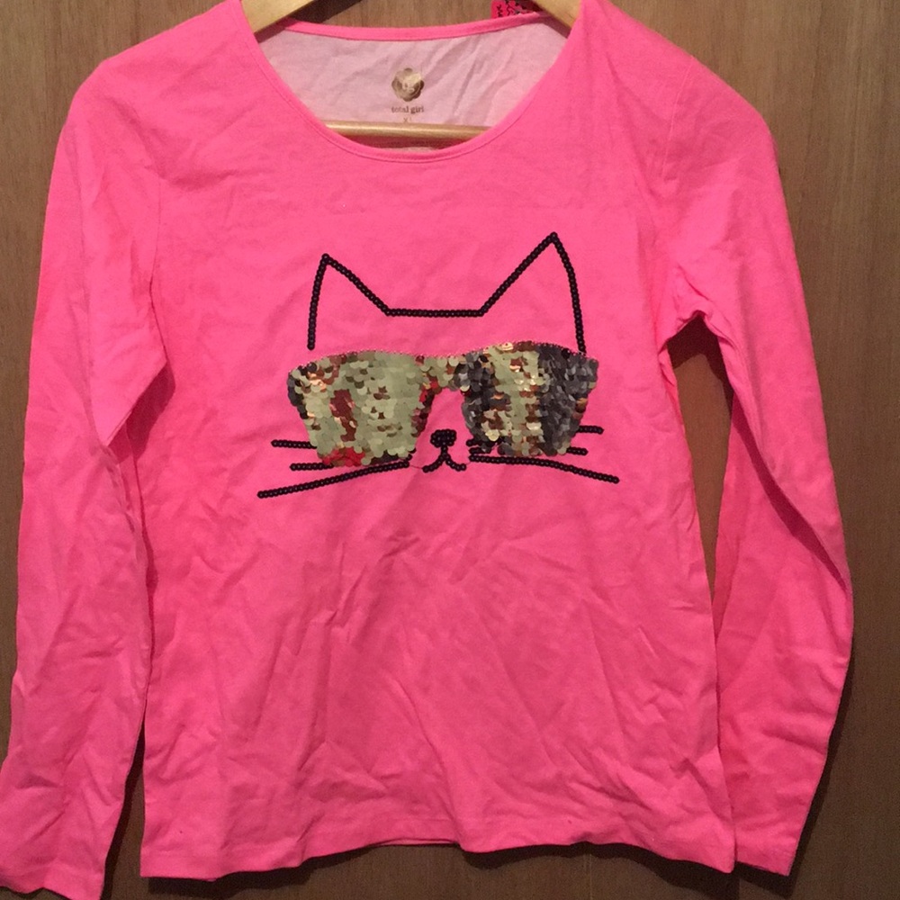 Hot pink long sleeves